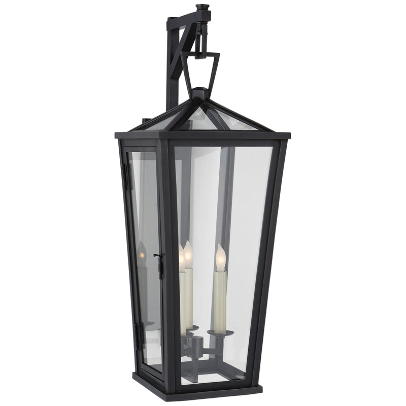 Visual Comfort Signature CHO 2788BZ-CG Three Light Wall Lantern, Bronze