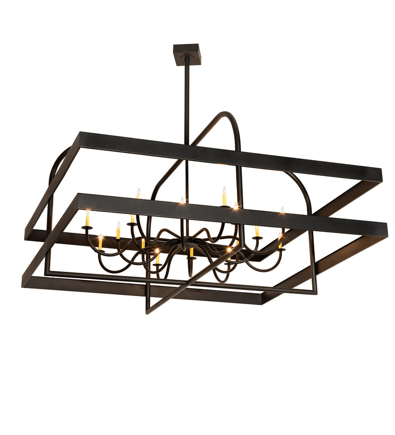 Meyda Tiffany 189468 LED Chandelier, Textured Black