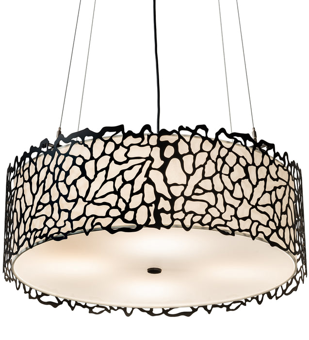 Meyda Tiffany 200845 LED Pendant, Black Textured