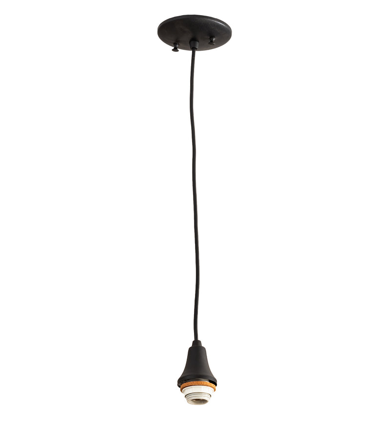 Meyda Tiffany 203701 One Light Pendant Hardware, Textured Black