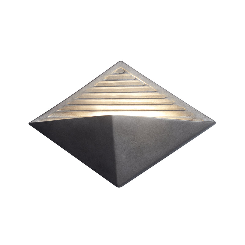Justice Designs CER-5600-ANTS LED Wall Sconce, Antique Silver