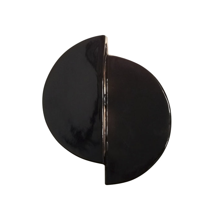 Justice Designs CER-5675-BLK LED Wall Sconce, Gloss Black