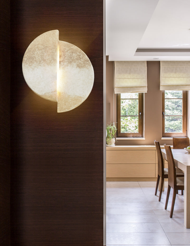 Justice Designs CER-5675-TRAG LED Wall Sconce, Greco Travertine