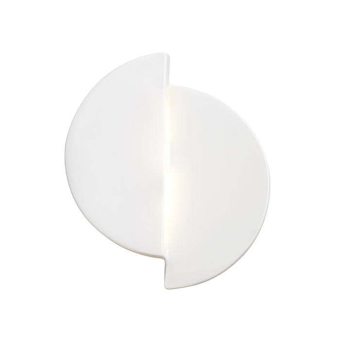 Justice Designs CER-5675-WHT LED Wall Sconce, Gloss White