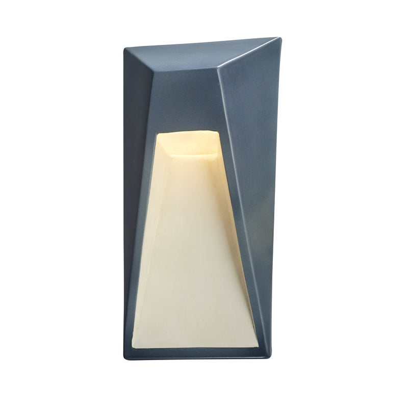 Justice Designs CER-5680-MDMT LED Wall Sconce, Midnight Sky w/ Matte White