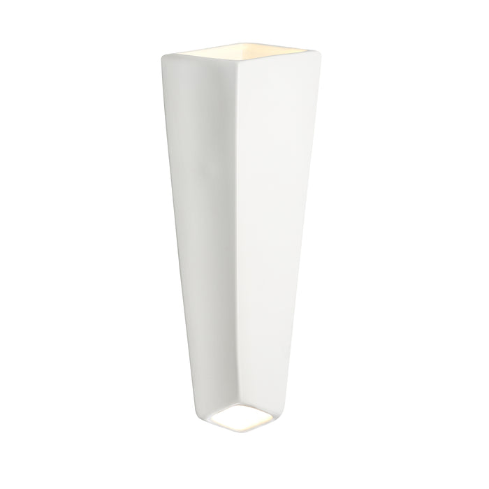 Justice Designs CER-5825-WHT LED Wall Sconce, Gloss White