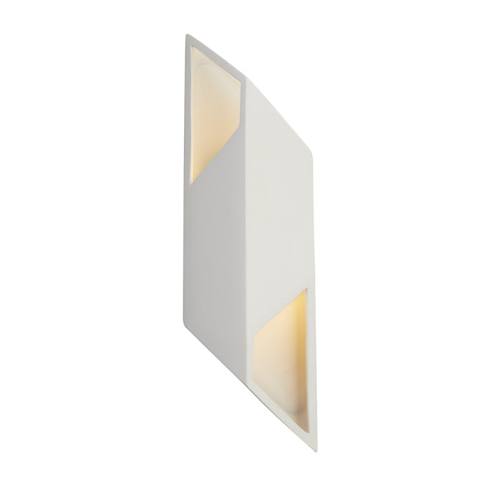 Justice Designs CER-5845-BIS LED Wall Sconce, Bisque