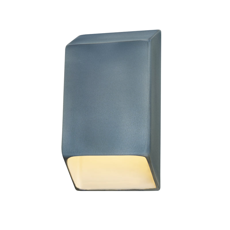Justice Designs CER-5860-MDMT LED Wall Sconce, Midnight Sky w/ Matte White