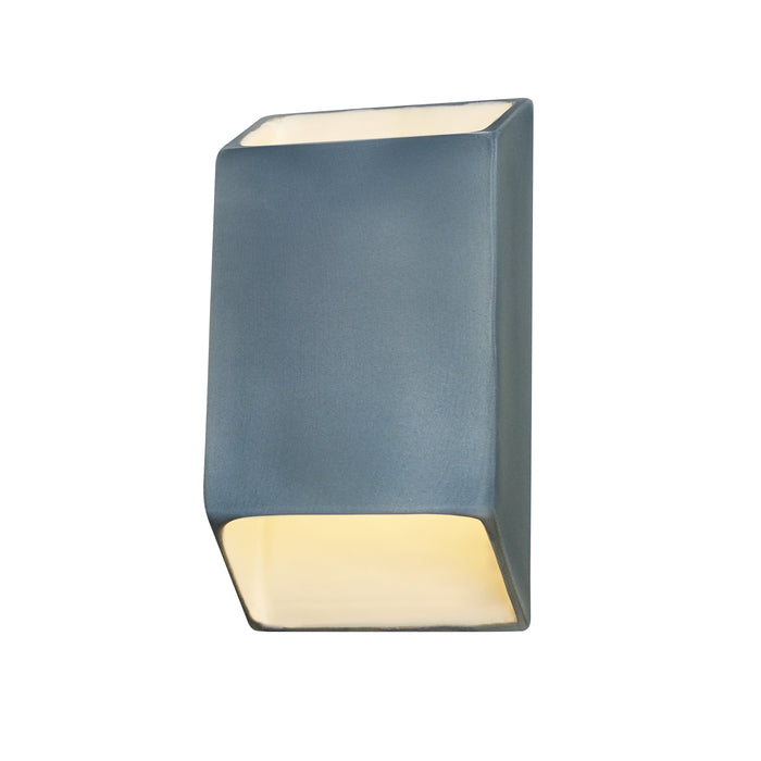 Justice Designs CER-5865-MDMT LED Wall Sconce, Midnight Sky w/ Matte White
