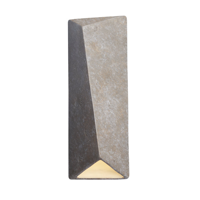 Justice Designs CER-5890-TRAM LED Wall Sconce, Mocha Travertine