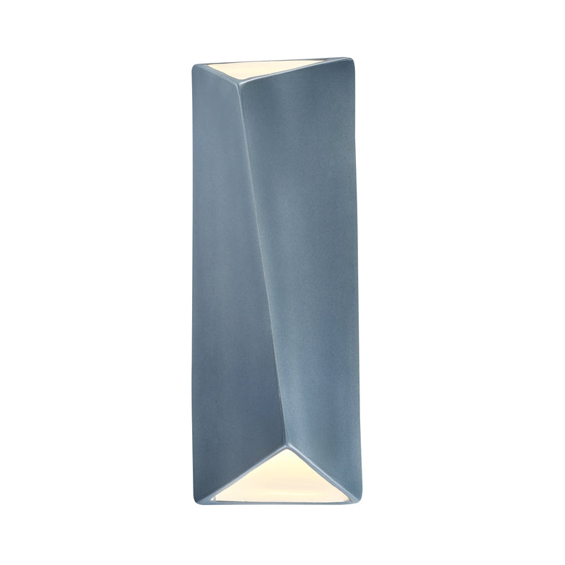 Justice Designs CER-5895-MDMT LED Wall Sconce, Midnight Sky w/ Matte White