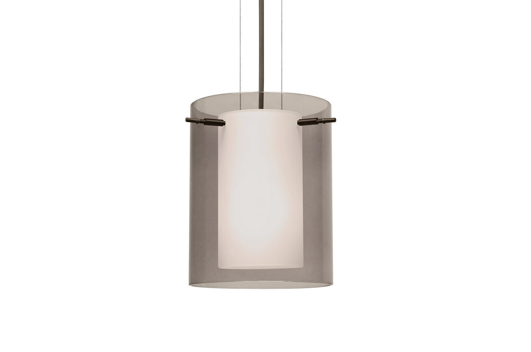 Besa 1KG-S00607-BR One Light Pendant, Bronze