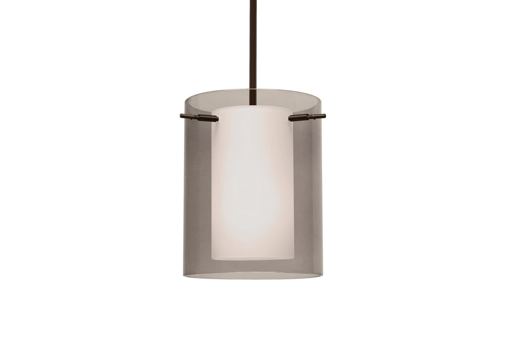 Besa 1TT-S00607-BR One Light Pendant, Bronze