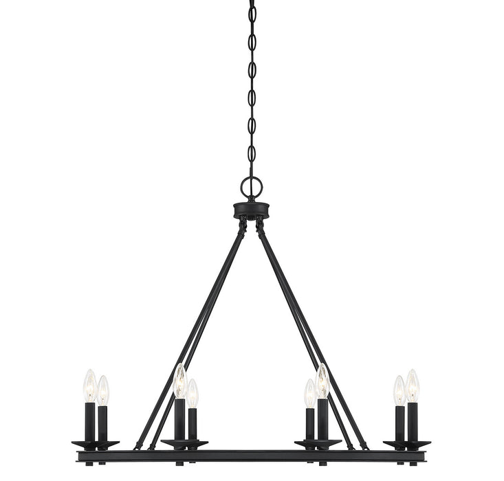 Savoy House 1-308-8-89 Eight Light Chandelier, Matte Black