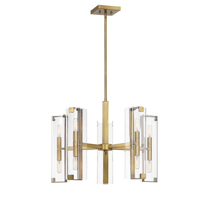 Savoy House 1-9772-10-322 Ten Light Chandelier, Warm Brass