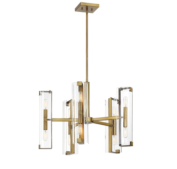 Savoy House 1-9772-10-322 Ten Light Chandelier, Warm Brass