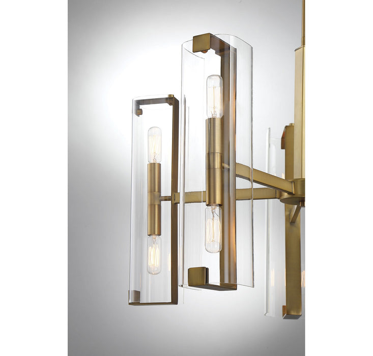 Savoy House 1-9772-10-322 Ten Light Chandelier, Warm Brass