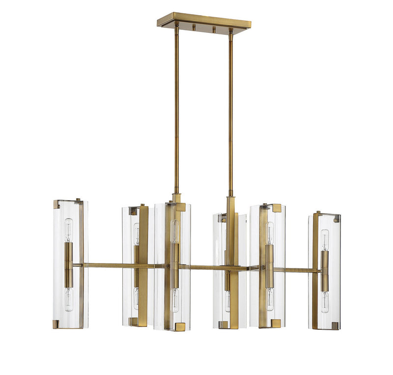 Savoy House 1-9773-12-322 12 Light Chandelier, Warm Brass