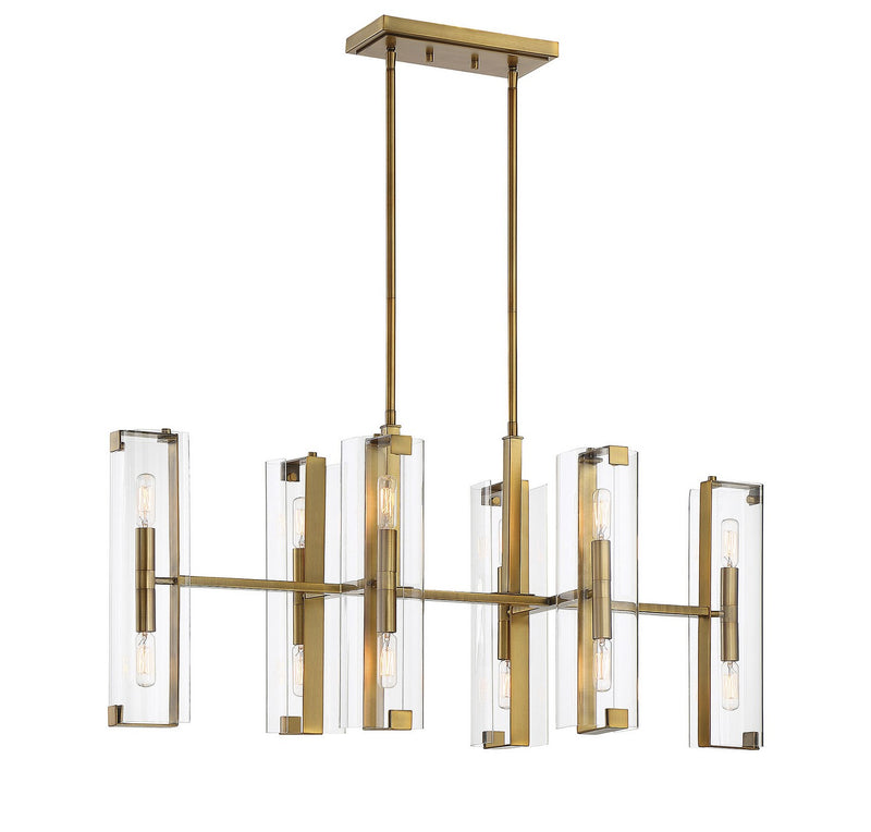 Savoy House 1-9773-12-322 12 Light Chandelier, Warm Brass