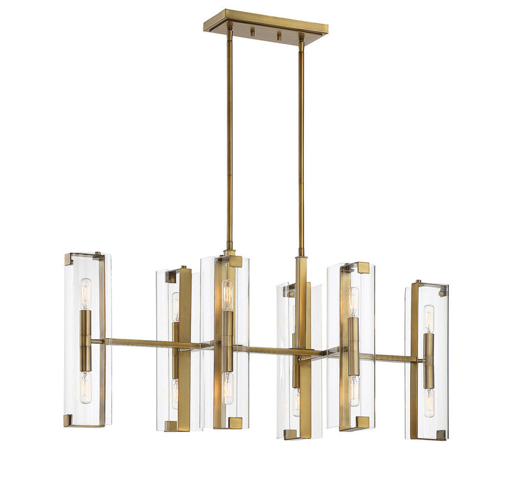 Savoy House 1-9773-12-322 12 Light Chandelier, Warm Brass