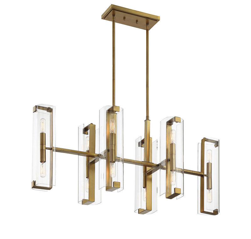 Savoy House 1-9773-12-322 12 Light Chandelier, Warm Brass