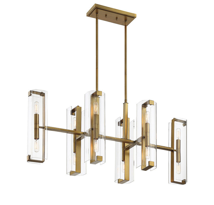 Savoy House 1-9773-12-322 12 Light Chandelier, Warm Brass