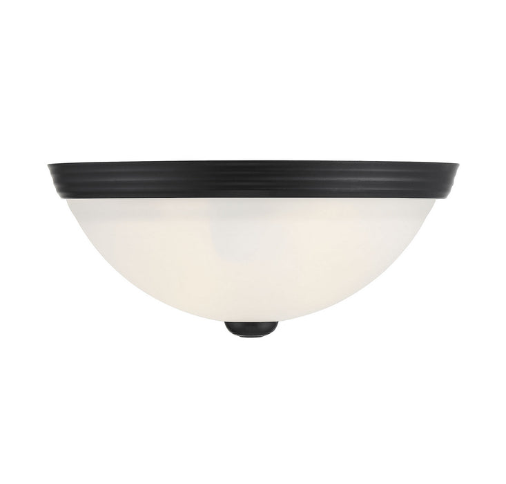 Savoy House 6-780-11-BK Two Light Flush Mount, Matte Black