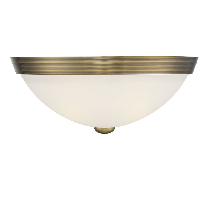Savoy House 6-780-13-322 Two Light Flush Mount, Warm Brass
