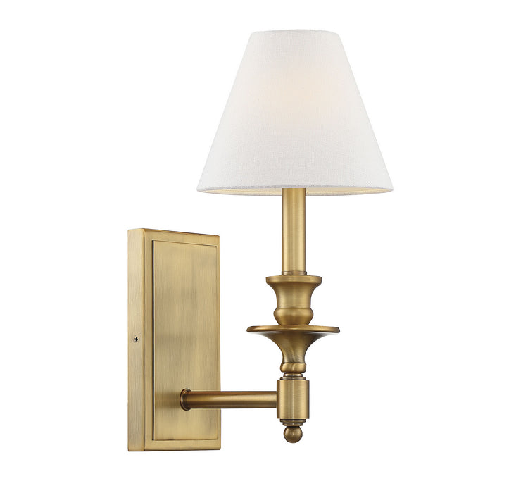 Savoy House 9-0700-1-322 One Light Wall Sconce, Warm Brass
