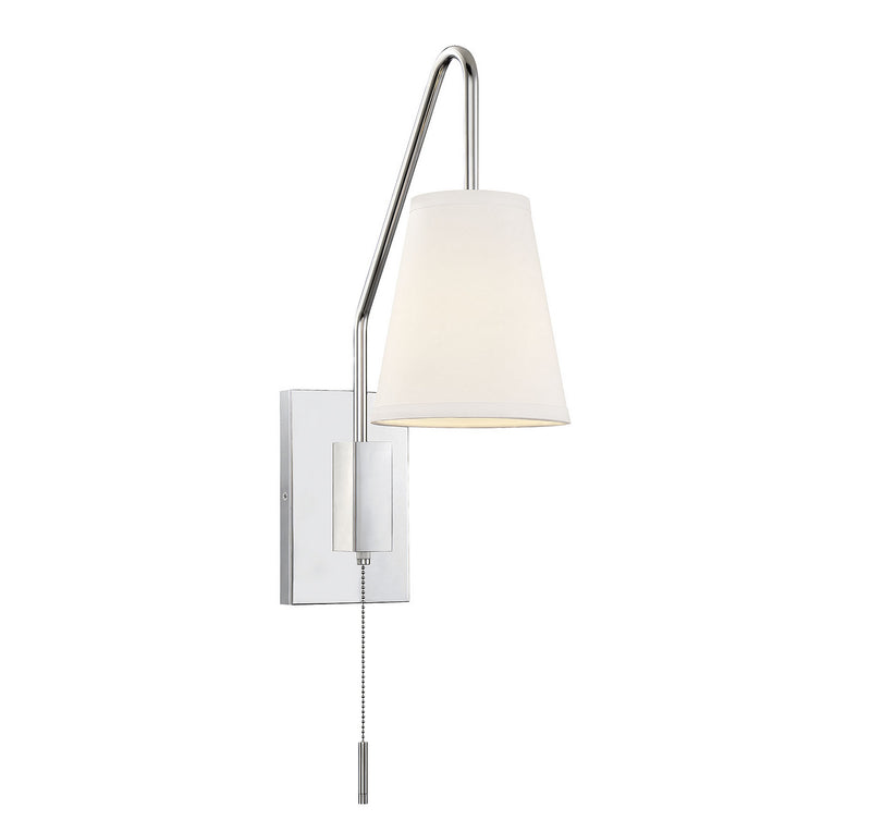 Savoy House 9-0900CP-1-109 One Light Wall Sconce, Polished Nickel