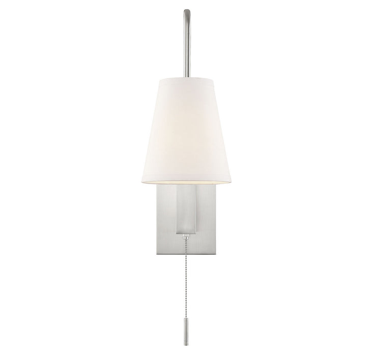 Savoy House 9-0900CP-1-SN One Light Wall Sconce, Satin Nickel