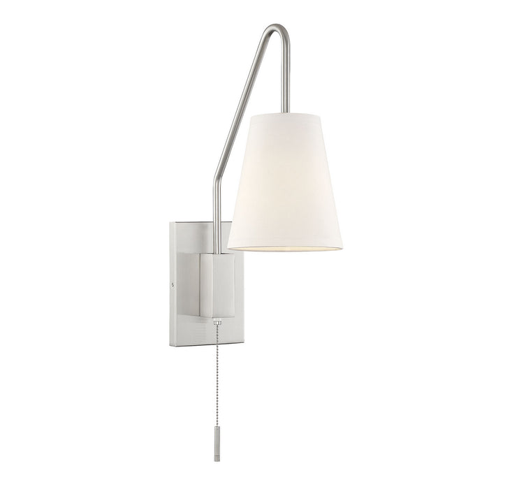 Savoy House 9-0900CP-1-SN One Light Wall Sconce, Satin Nickel