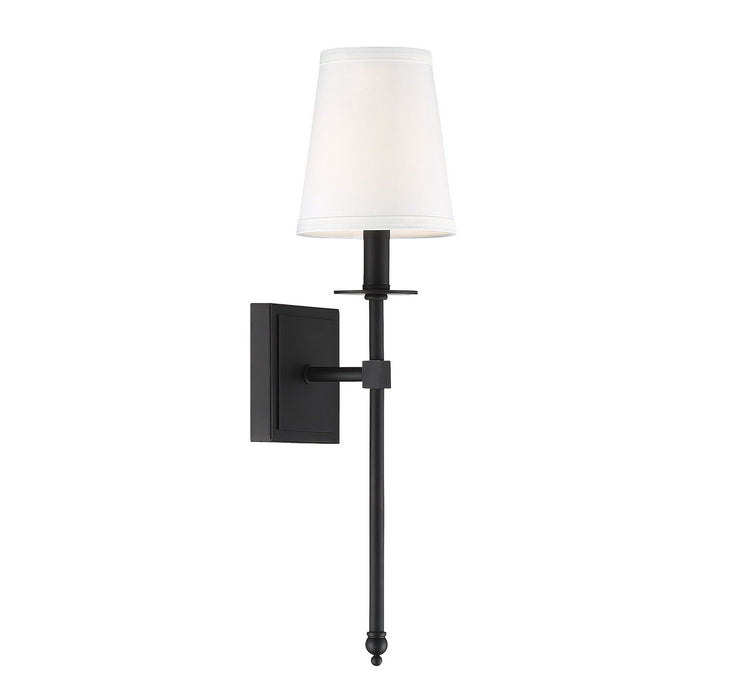 Savoy House 9-302-1-89 One Light Wall Sconce, Matte Black