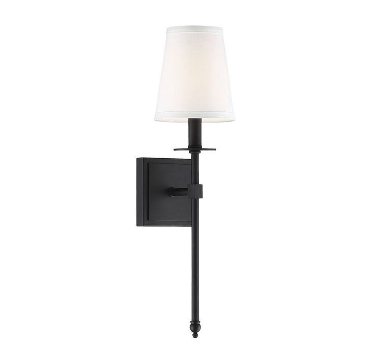 Savoy House 9-302-1-89 One Light Wall Sconce, Matte Black
