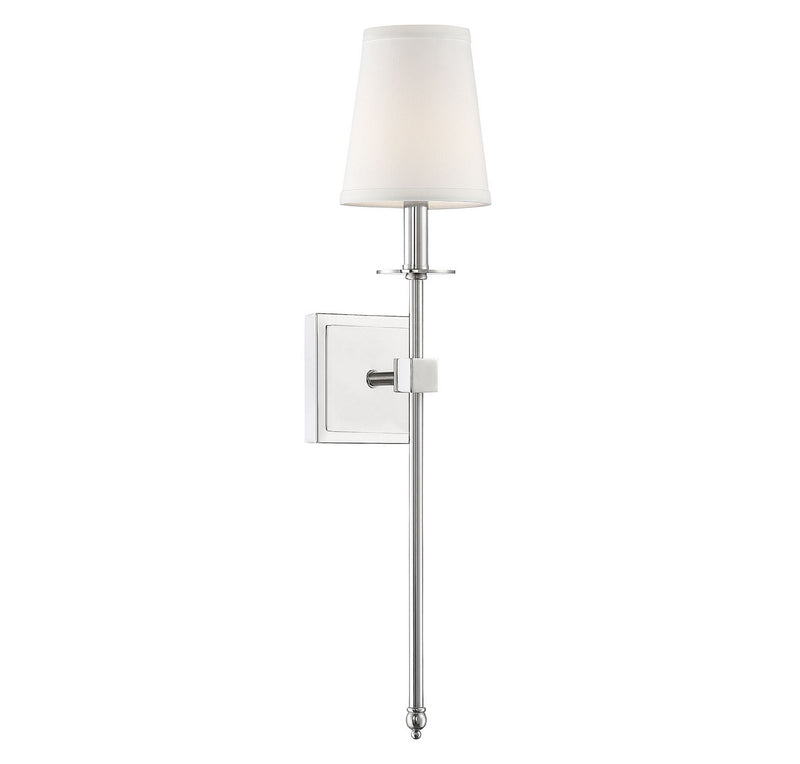 Savoy House 9-303-1-109 One Light Wall Sconce, Polished Nickel