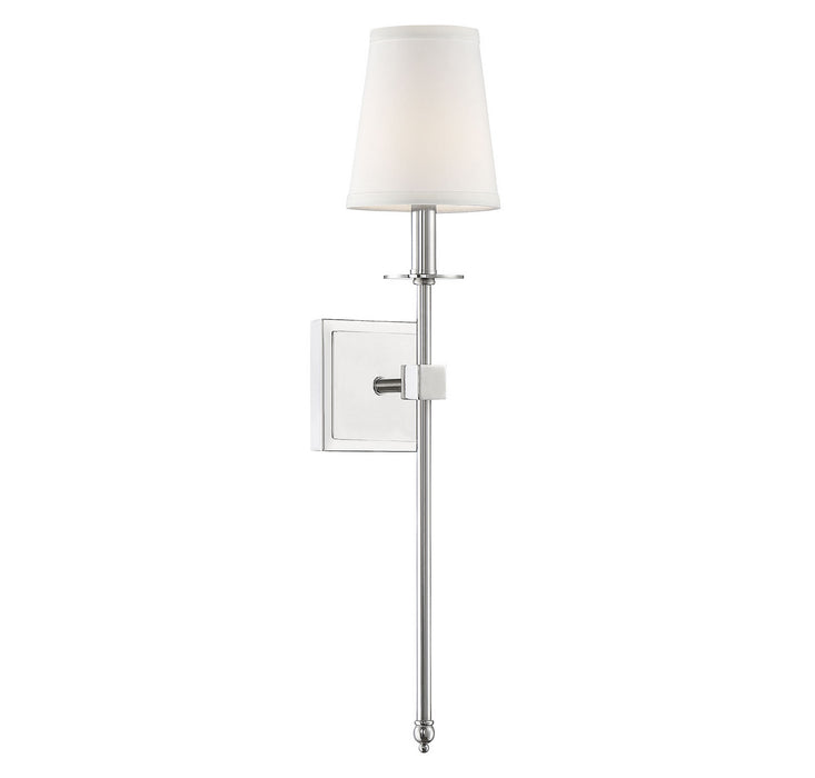 Savoy House 9-303-1-109 One Light Wall Sconce, Polished Nickel