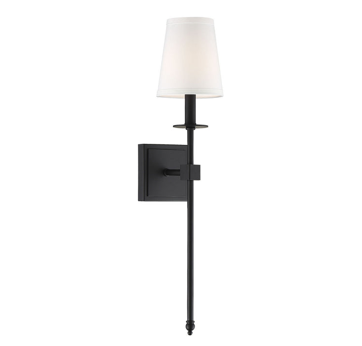 Savoy House 9-303-1-89 One Light Wall Sconce, Matte Black