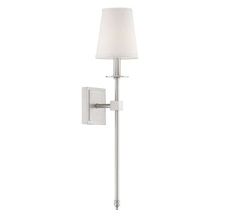Savoy House 9-303-1-SN One Light Wall Sconce, Satin Nickel