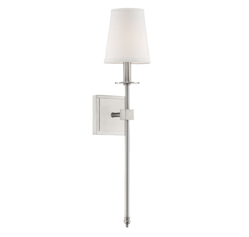 Savoy House 9-303-1-SN One Light Wall Sconce, Satin Nickel