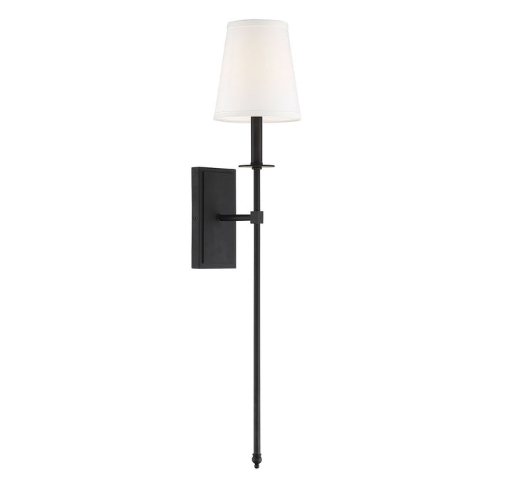 Savoy House 9-7144-1-89 One Light Wall Sconce, Matte Black