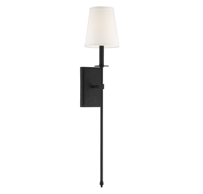 Savoy House 9-7144-1-89 One Light Wall Sconce, Matte Black