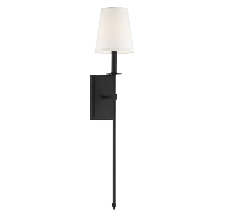 Savoy House 9-7144-1-89 One Light Wall Sconce, Matte Black