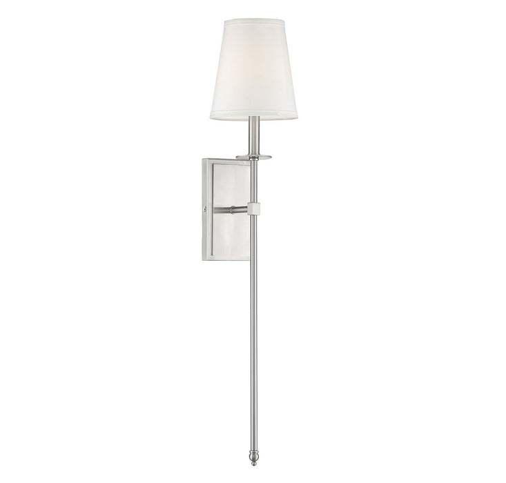 Savoy House 9-7144-1-SN One Light Wall Sconce, Satin Nickel