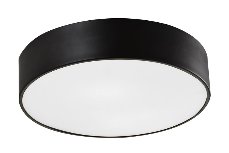 Matteo Lighting M12703BZ Three Light Flush Mount, Bronze