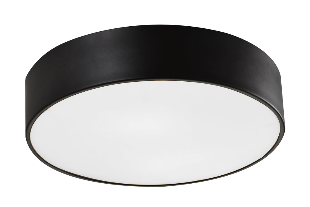 Matteo Lighting M12703BZ Three Light Flush Mount, Bronze