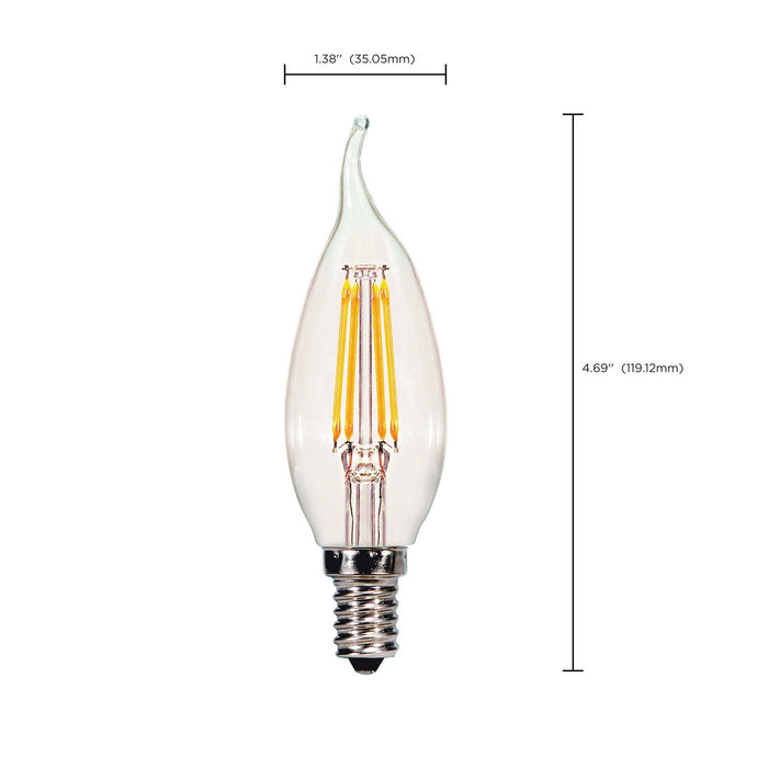 Satco S28614 Light Bulb, Clear