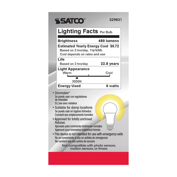 Satco S29831 Light Bulb, Frost