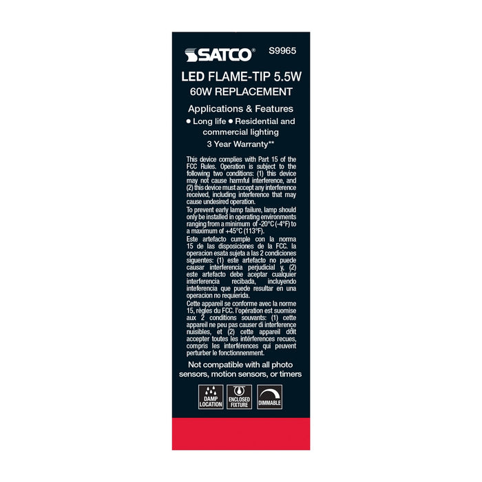 Satco S9965 Light Bulb, Clear