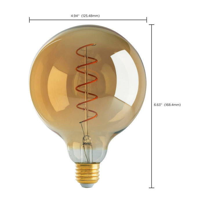 Satco S9969 Light Bulb, Transparent Amber