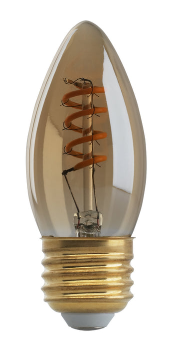 Satco S9970 Light Bulb, Transparent Amber